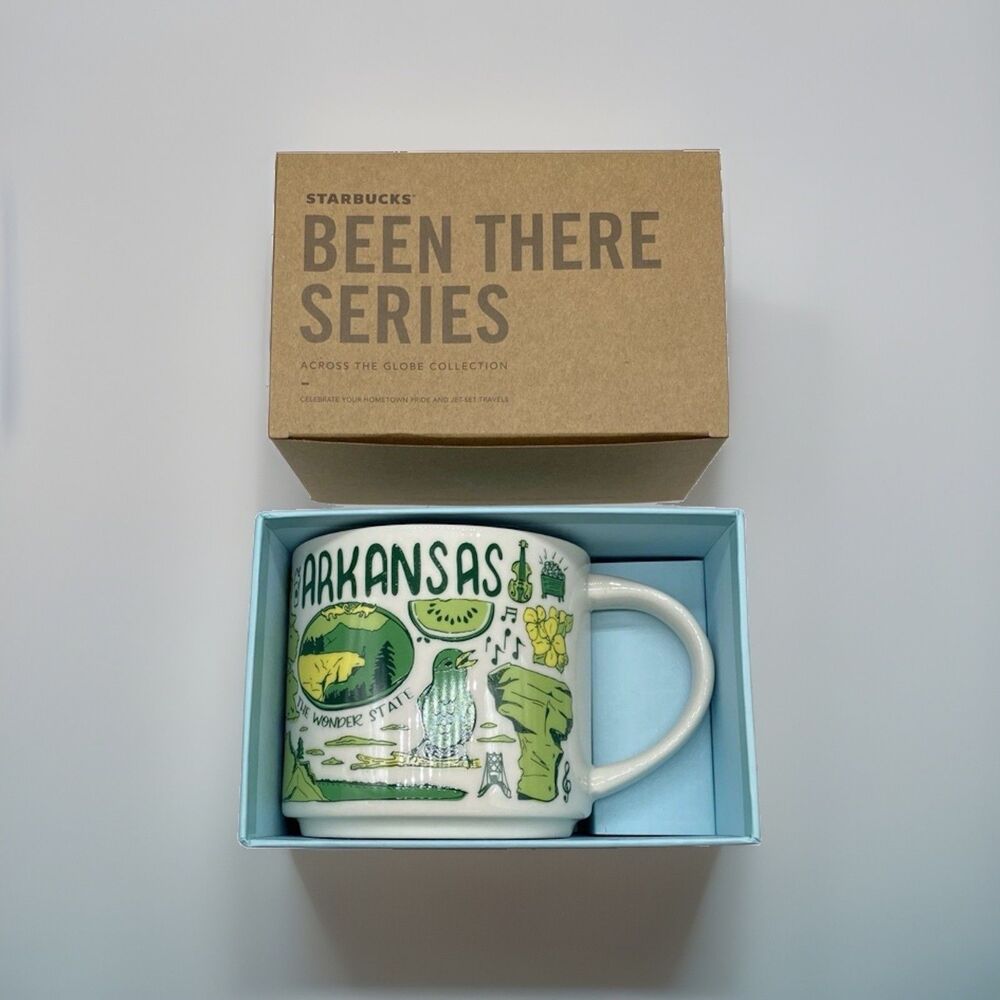 Starbucks Mug ARKANSAS AR Been There Series 14oz NEW In Box NIB Coffee Cup